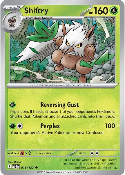 Shiftry - 015/132 (Reverse Holo)