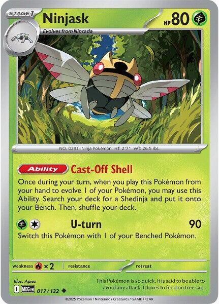 Ninjask - 017/132 - 017/132 (Reverse Holo)