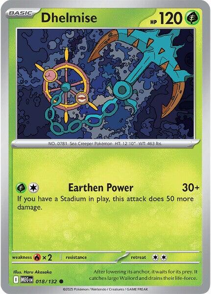 Dhelmise - 018/132 (Reverse Holo)