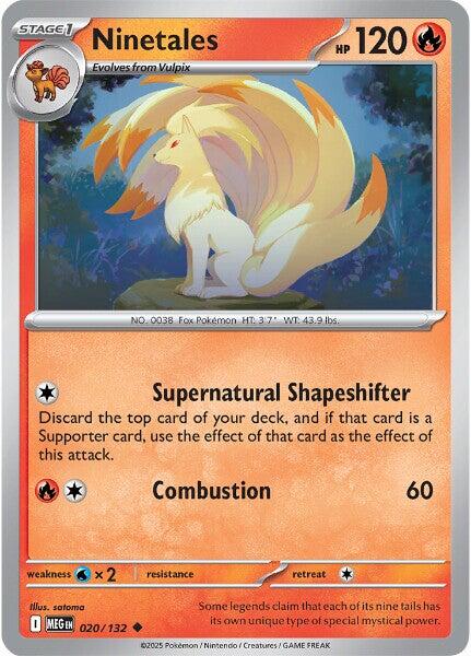 Ninetales - 020/132 (Reverse Holo)