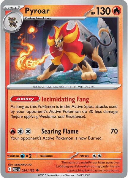 Pyroar - 024/132 (Reverse Holo)