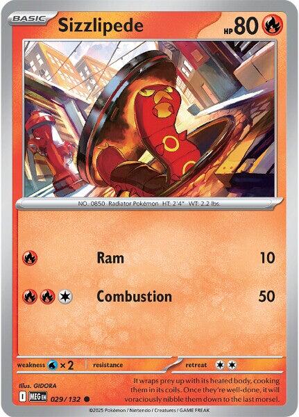 Sizzlipede - 029/132 (Reverse Holo)