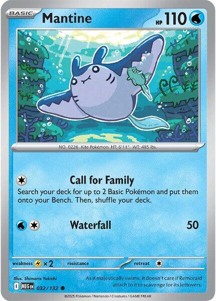 Mantine - 032/132 (Reverse Holo)