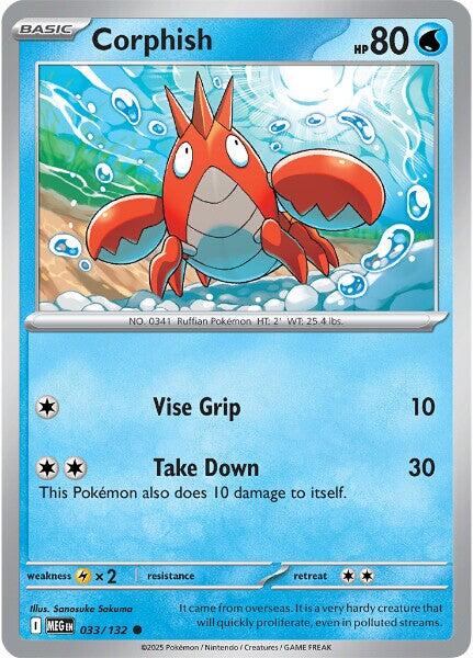 Corphish - 033/132 (Reverse Holo)