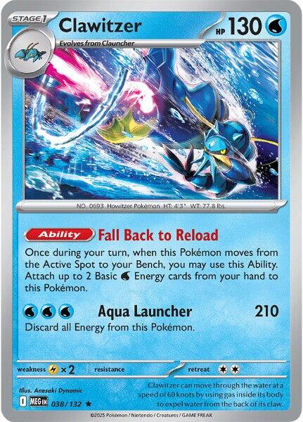 Clawitzer - 038/132 - 038/132 (Holo)