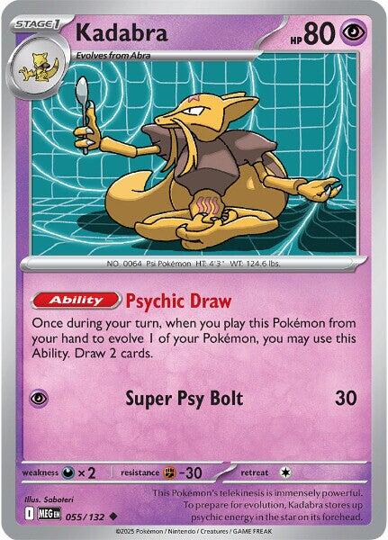 Kadabra - 055/132 (Reverse Holo)