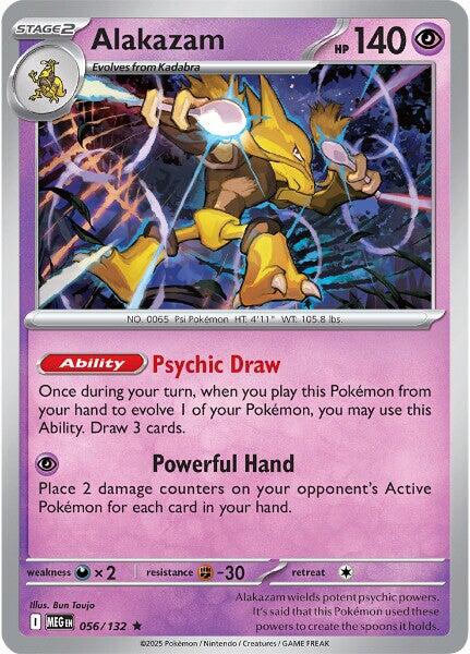 Alakazam - 056/132 (Reverse Holo)