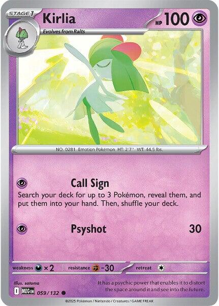 Kirlia - 059/132 (Reverse Holo)