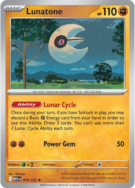 Lunatone - 074/132 (Reverse Holo)
