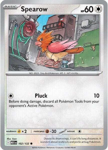 Spearow - 102/132 - 102/132 (Reverse Holo)