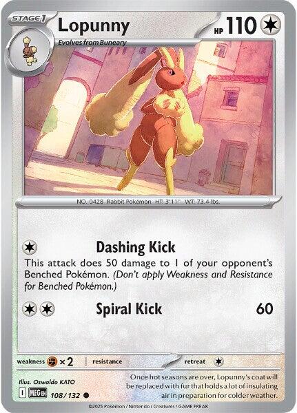 Lopunny - 108/132 (Reverse Holo)