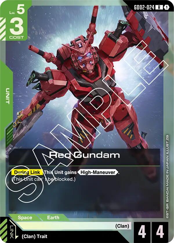 Red Gundam - GD02-024 (Holofoil)