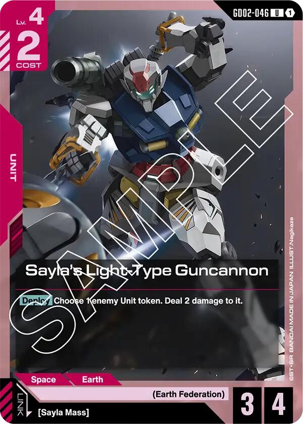 Sayla's Light-Type Guncannon - GD02-046