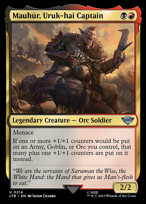 Mauhúr, Uruk-hai Captain - 214 (Normal) Near Mint_Non-Foil