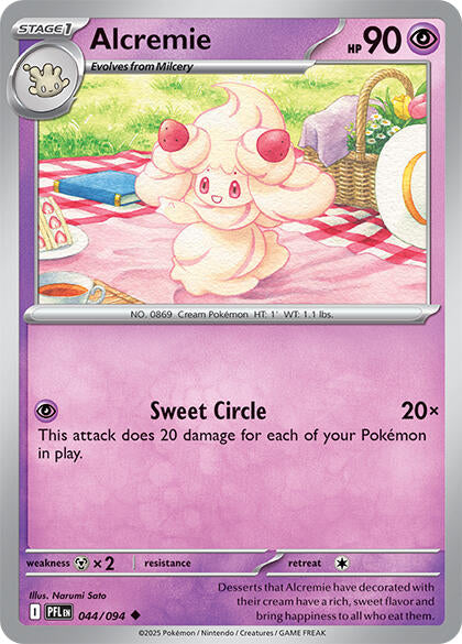 Alcremie - 044/094 (Reverse Holo) - Phantasmal Flames Pokémon card