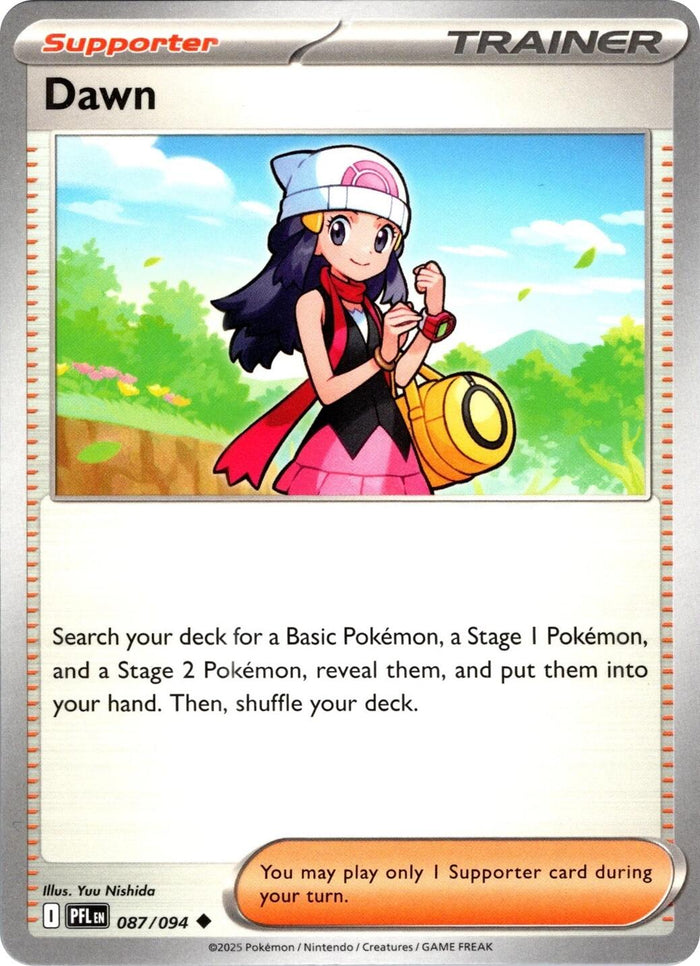 Dawn - 087/094 (Reverse Holo) - Phantasmal Flames Pokémon card