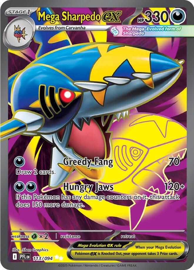 Mega Sharpedo ex - 113/094 (Holo)