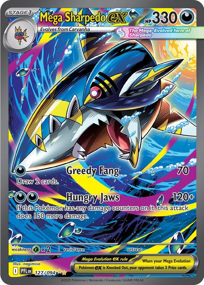 Mega Sharpedo ex - 127/094 (Holo)