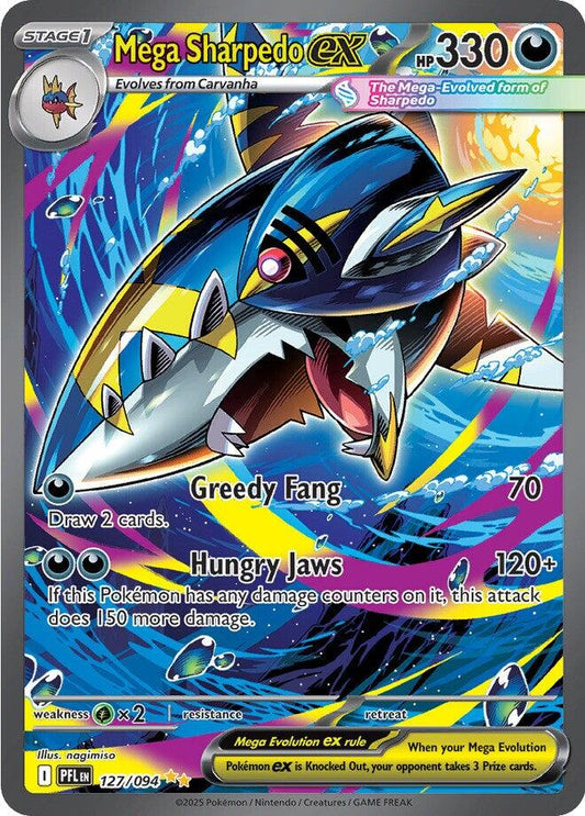 Mega Sharpedo ex - 127/094 (Holo)