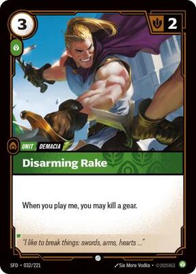 Disarming Rake - 032/221 (Foil)