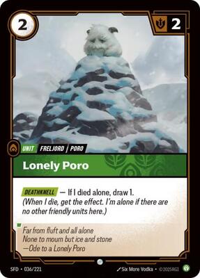 Lonely Poro - 036/221
