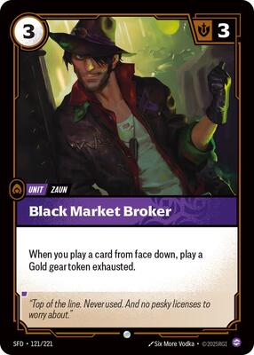Black Market Broker - 121/221