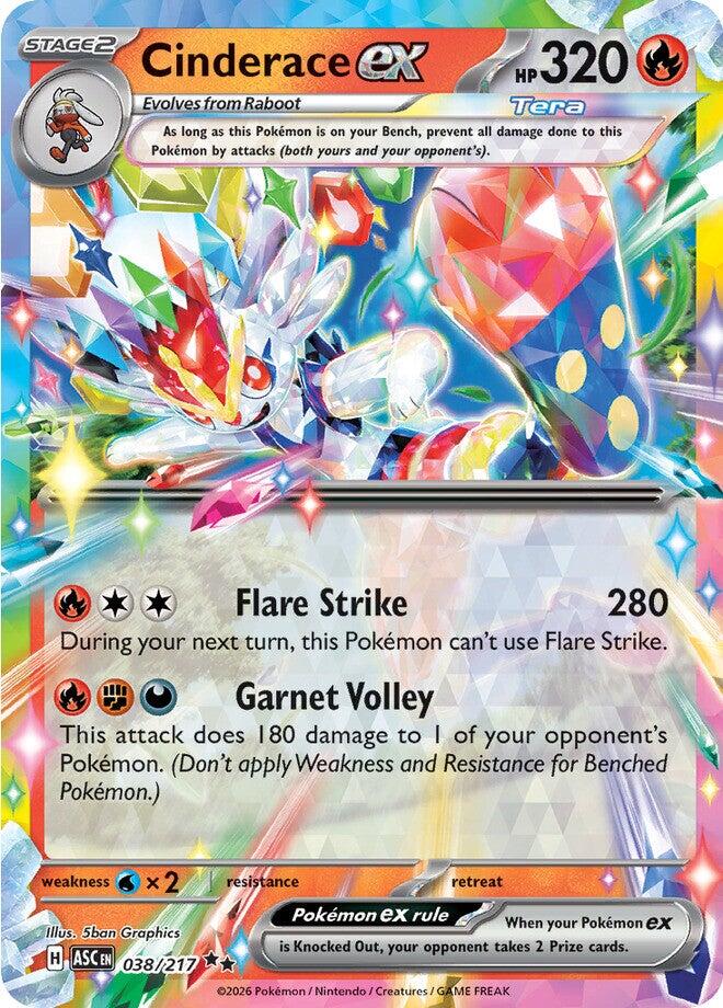 Cinderace ex - 038/217 (Holo)