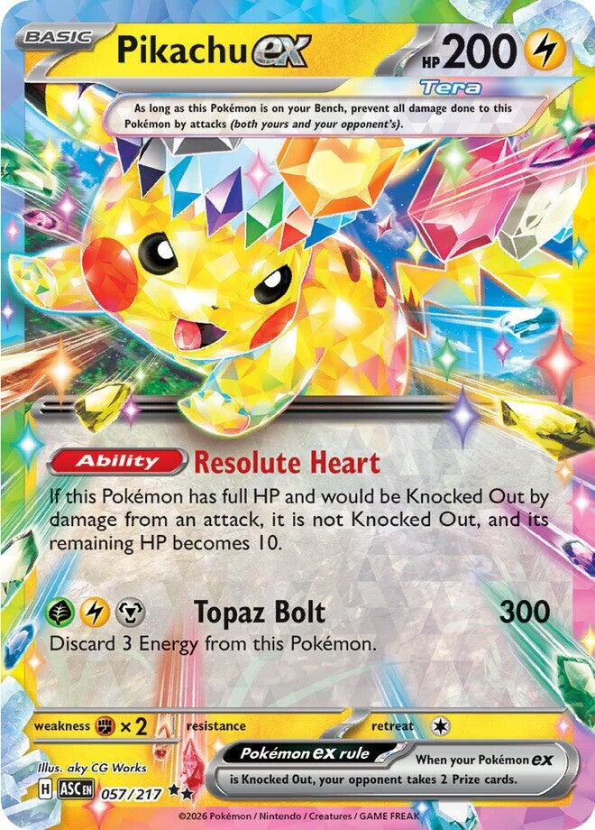 Pikachu ex - 057/217 (Holo)