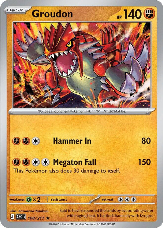 Groudon - 108/217 (Holo)