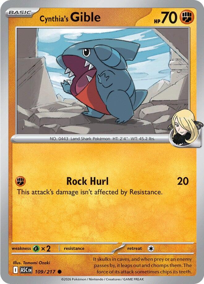 Cynthia's Gible - 109/217