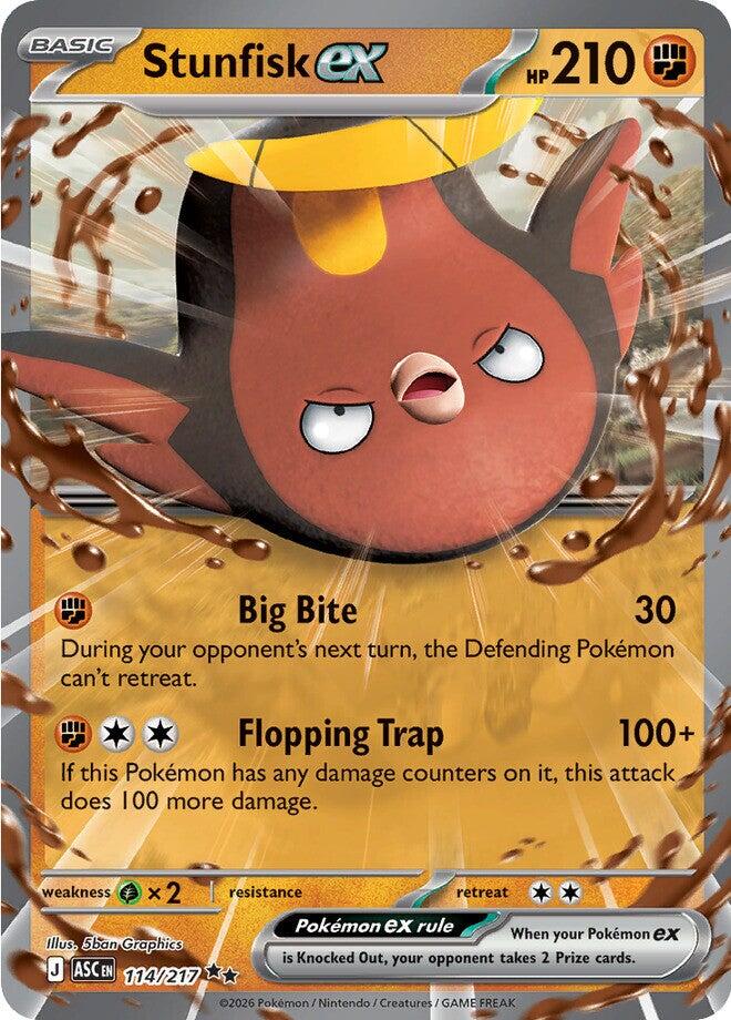 Stunfisk ex - 114/217 (Holo)
