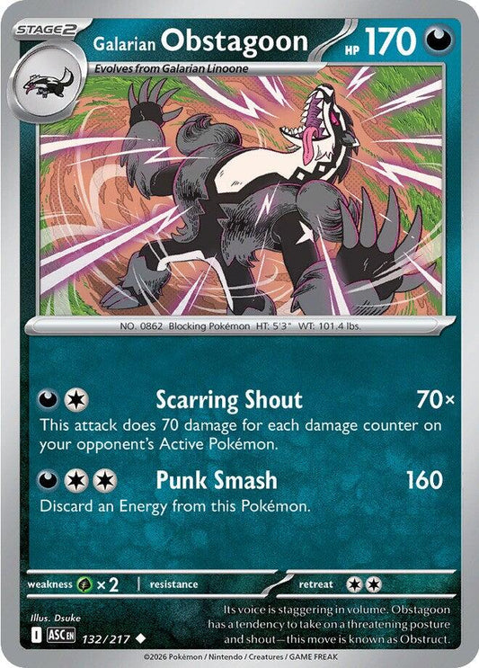 Galarian Obstagoon - 132/217 - 132/217
