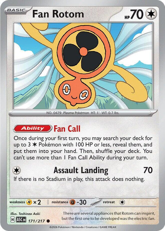 Fan Rotom - 171/217 - 171/217 (Reverse Holo)