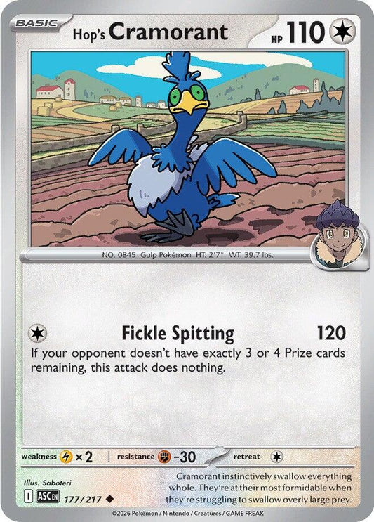 Hop's Cramorant - 177/217 (Reverse Holo)