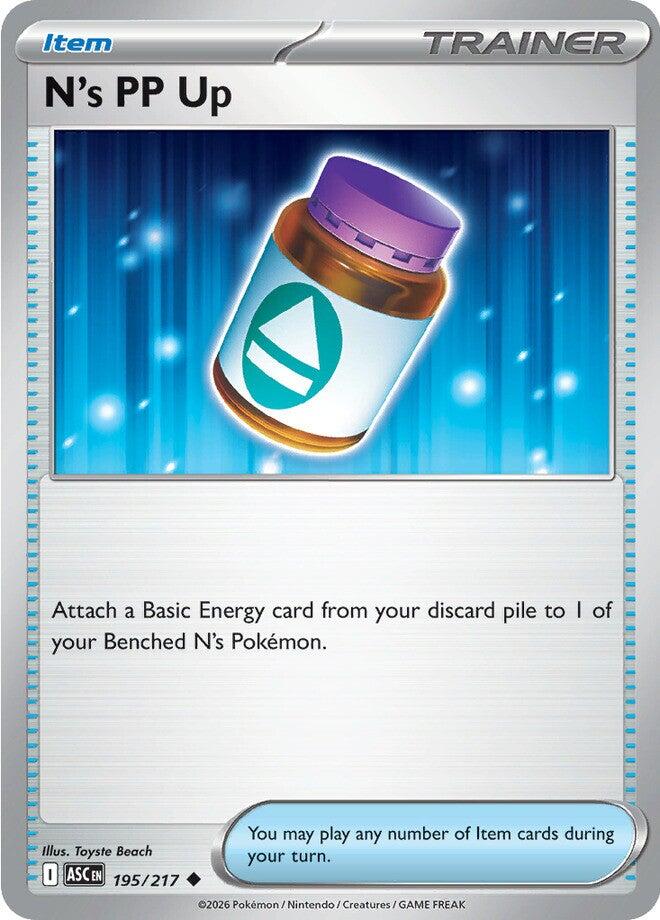 N's PP Up - 195/217 - 195/217 (Reverse Holo)