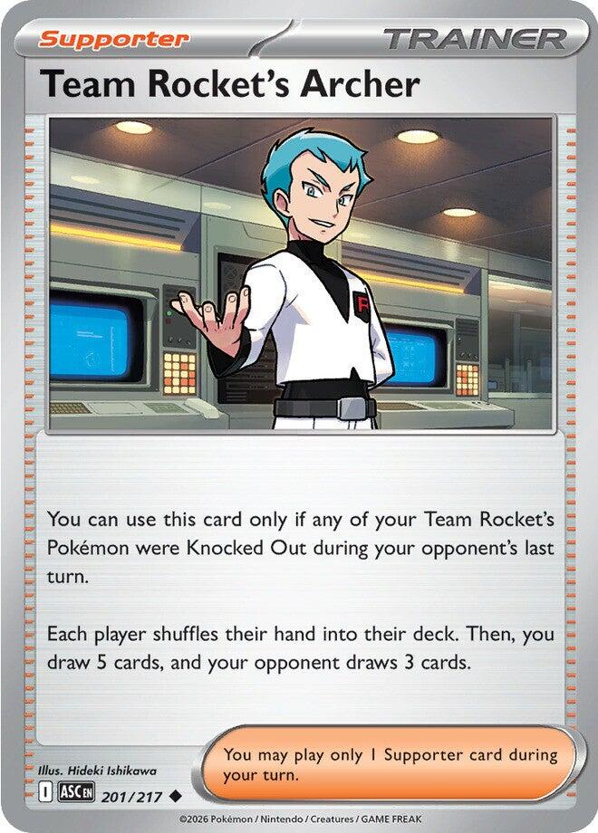 Team Rocket's Archer - 201/217 (Reverse Holo)
