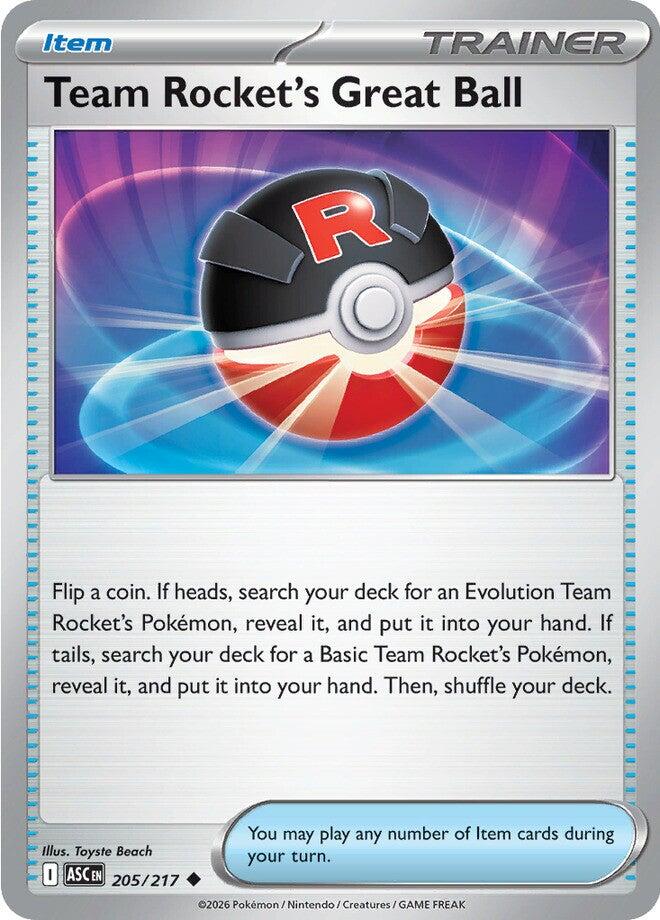 Team Rocket's Great Ball - 205/217