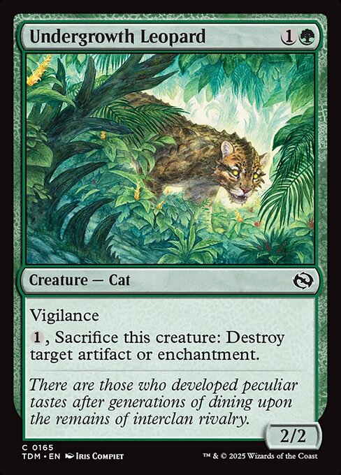 Undergrowth Leopard - 165 (Normal) Near Mint_Non-Foil