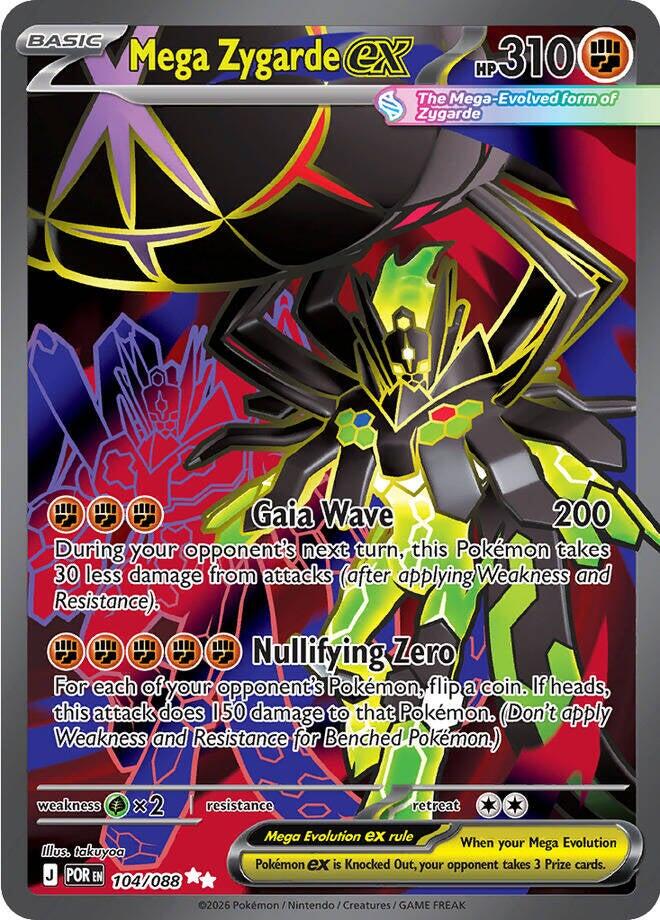 Mega Zygarde ex - 104/088 Holo
