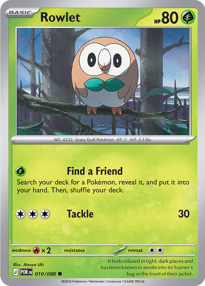 Rowlet - 010/088 (Reverse Holo)