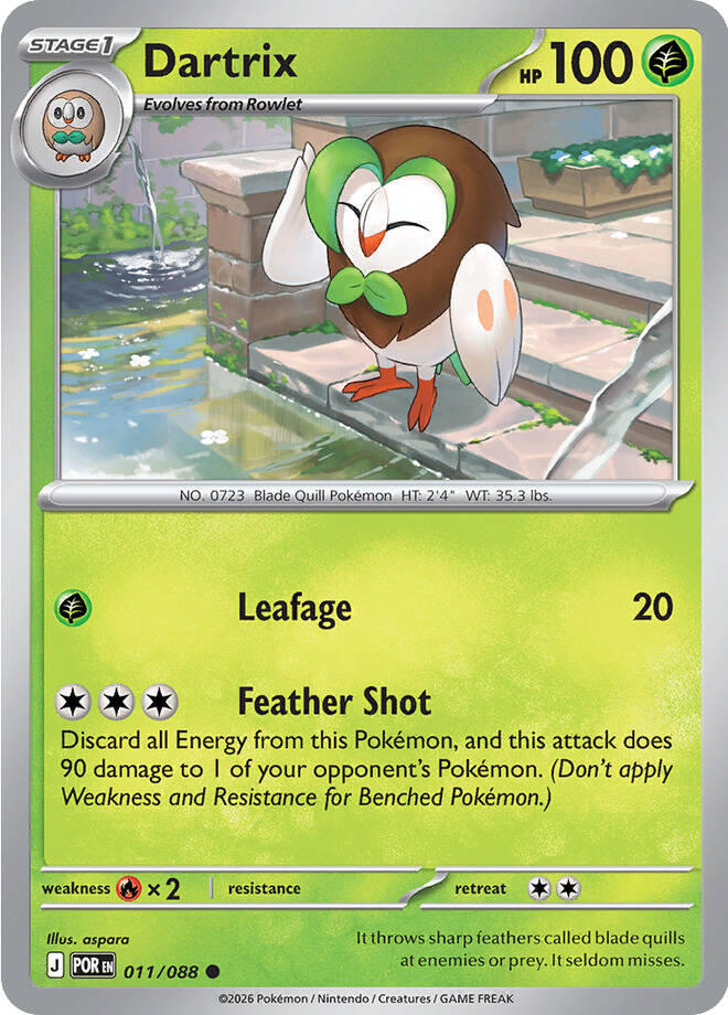 Dartrix - 011/088 (Reverse Holo)