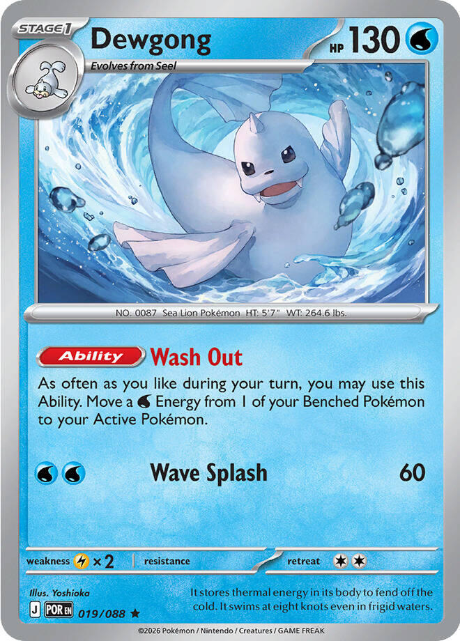 Dewgong - 019/088 (Reverse Holo)