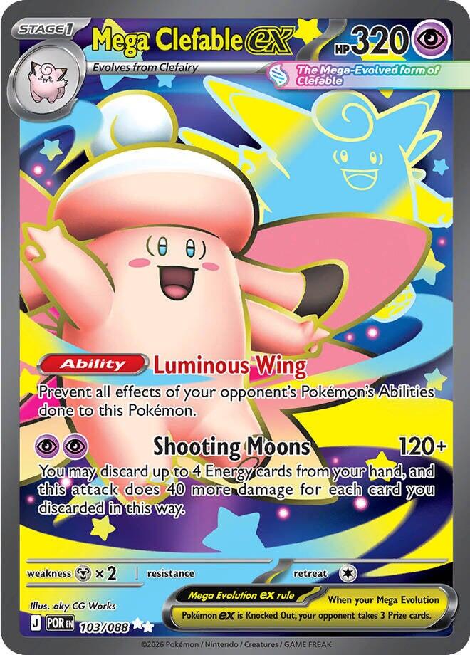 Mega Clefable ex - 103/088 (Holo)