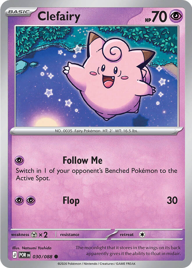 Clefairy - 030/088 (Reverse Holo)