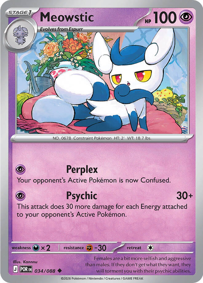 Meowstic - 034/088 (Reverse Holo)