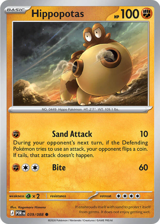Hippopotas - 039/088 (Reverse Holo)