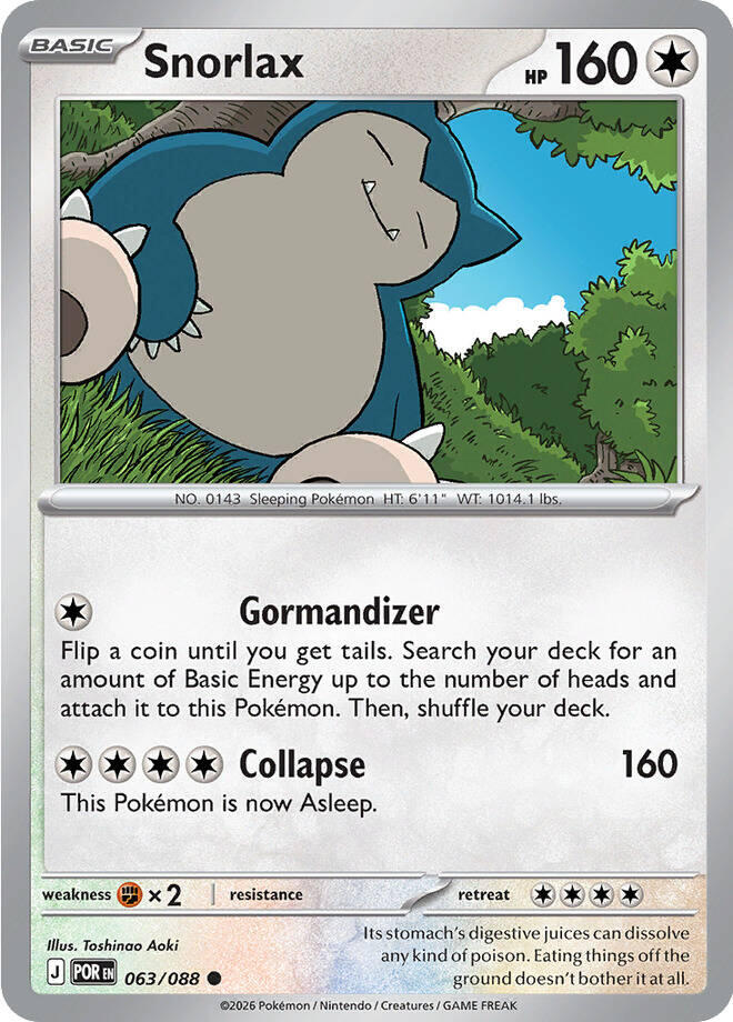 Snorlax - 063/088 (Reverse Holo)