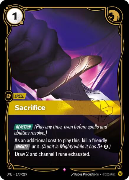 Sacrifice - 173/219 (Foil)