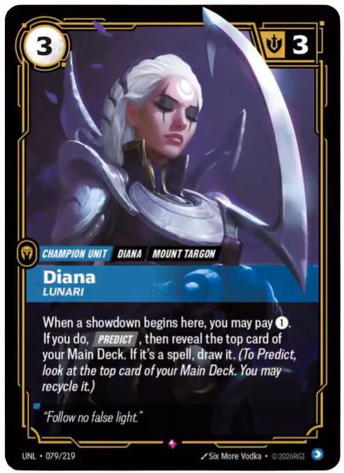 Diana - Lunari - 079/219 (Foil)