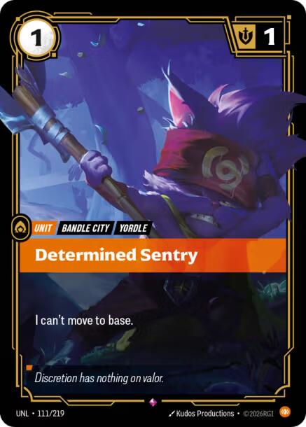 Determined Sentry - 111/219 (Foil)